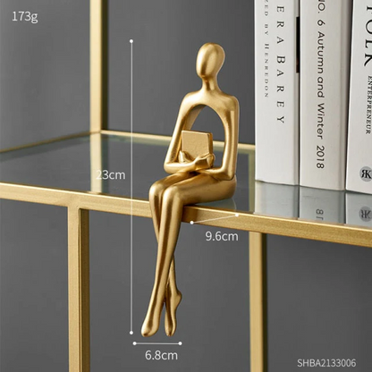 Figurix - Abstract Sitting Figurines – Elegant Table Decoration for Modern Home Decor