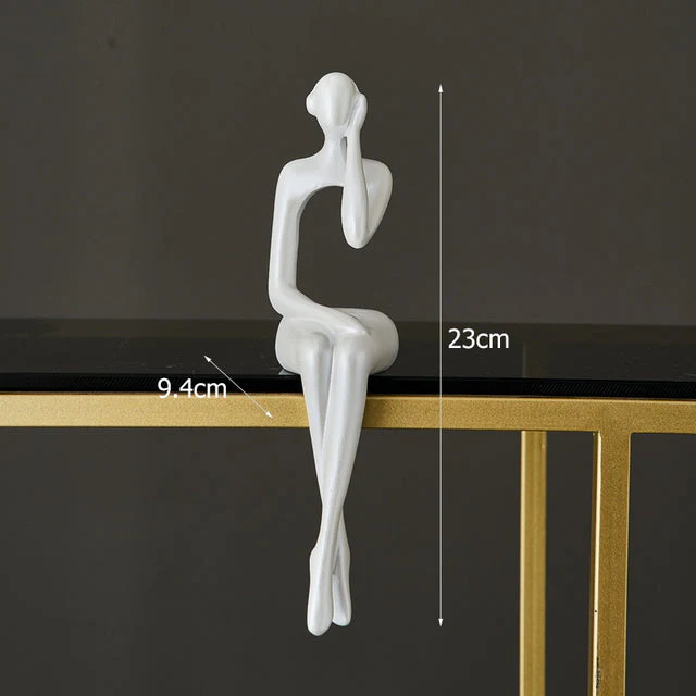 Figurix - Abstract Sitting Figurines – Elegant Table Decoration for Modern Home Decor