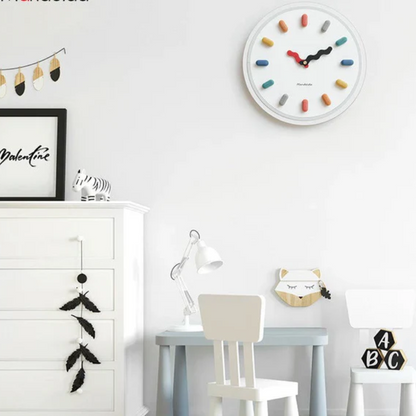 Funtick - Playful Wall Wonders Clock – Unique Round Design for Home Decor