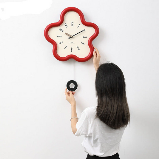 Timflow - Unique Wall Wonders Clock – Modern Decorative Design with Pendulum