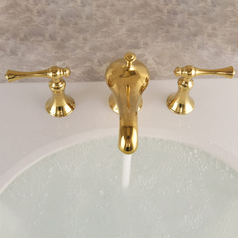 Goldura - Luxury Bathroom Cranes 3-Piece Faucet Set – Dual Handle Water Mixer