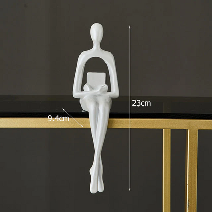 Figurix - Abstract Sitting Figurines – Elegant Table Decoration for Modern Home Decor