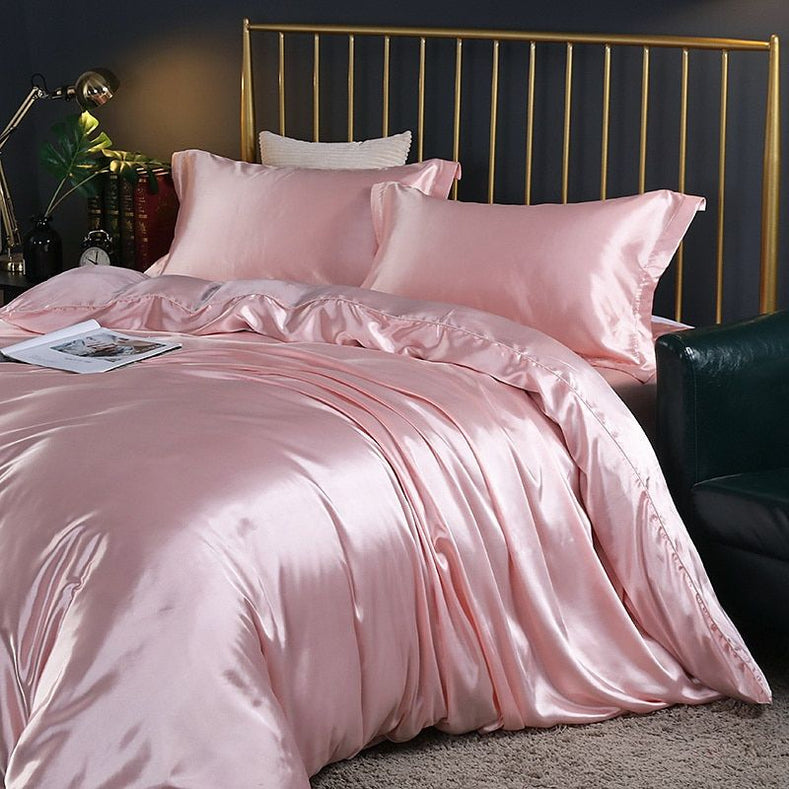 Satinel - Luxury Satin Beddings – Soft and Silky Duvet Cover Set for Elegant Comfort