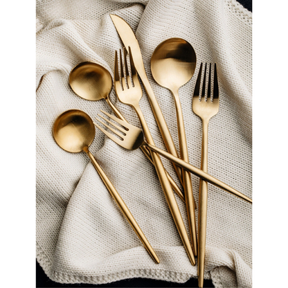 Luxfork - Modern Cutlery Set – Stainless Steel Flatware for Dining and Entertaining