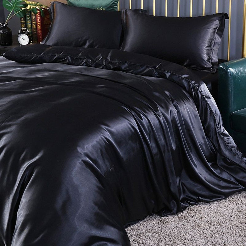 Satinel - Luxury Satin Beddings – Soft and Silky Duvet Cover Set for Elegant Comfort