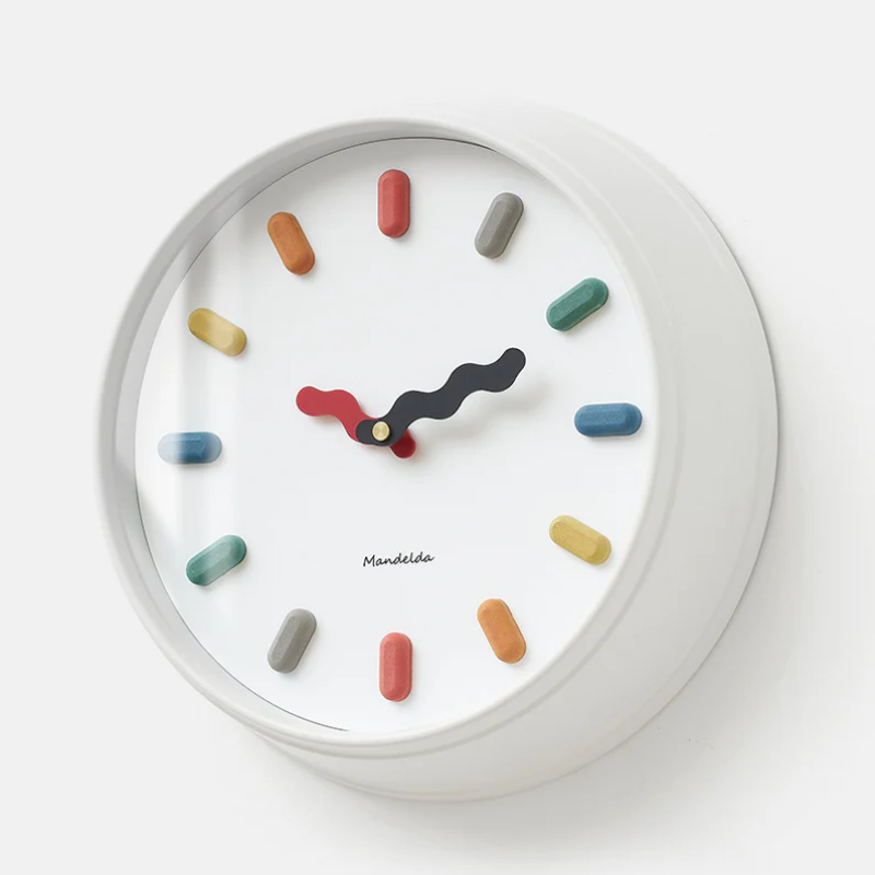 Funtick - Playful Wall Wonders Clock – Unique Round Design for Home Decor