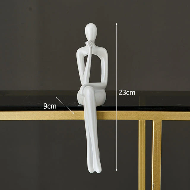 Figurix - Abstract Sitting Figurines – Elegant Table Decoration for Modern Home Decor