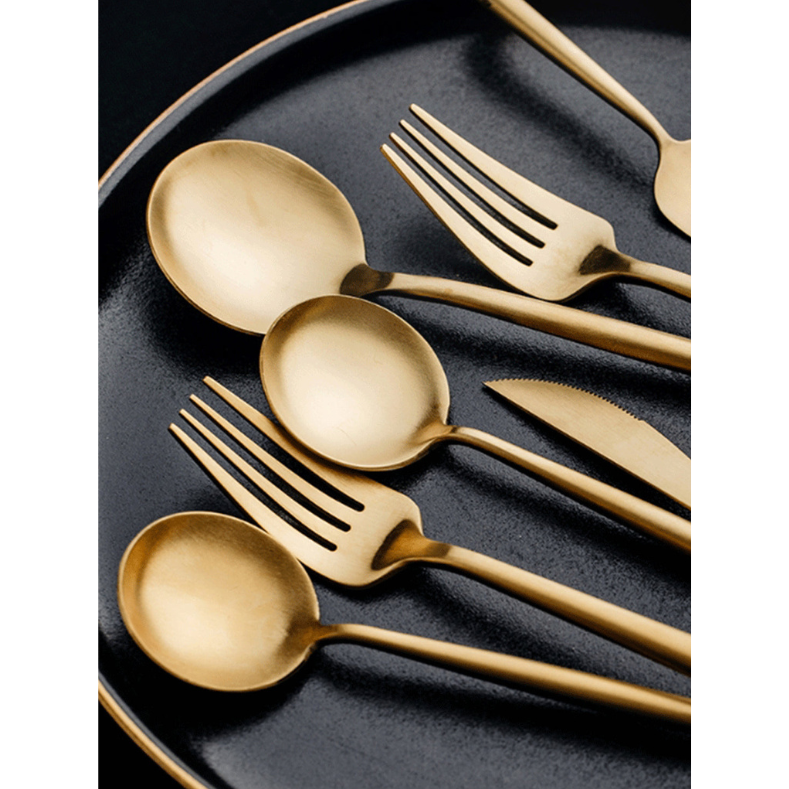 Luxfork - Modern Cutlery Set – Stainless Steel Flatware for Dining and Entertaining