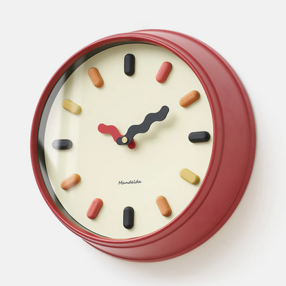 Funtick - Playful Wall Wonders Clock – Unique Round Design for Home Decor