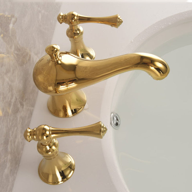 Goldura - Luxury Bathroom Cranes 3-Piece Faucet Set – Dual Handle Water Mixer