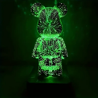 Glowric - 3D Bear Night Light – Unique Table Decoration for Home and Bedroom Decor