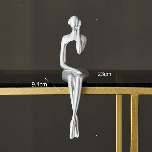 Figurix - Abstract Sitting Figurines – Elegant Table Decoration for Modern Home Decor