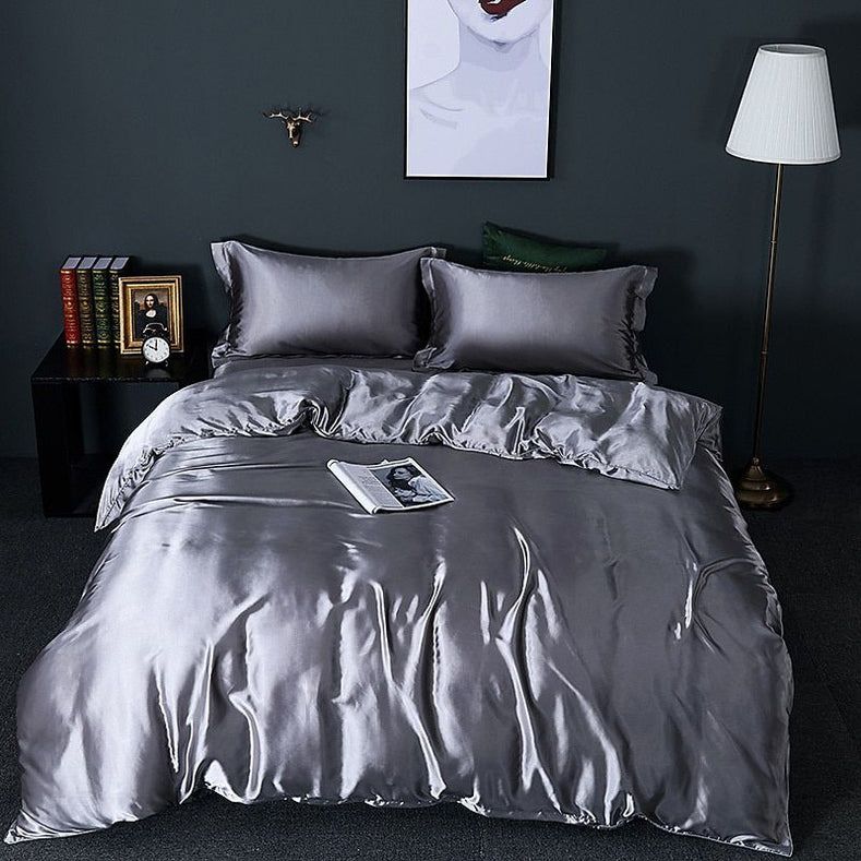 Satinel - Luxury Satin Beddings – Soft and Silky Duvet Cover Set for Elegant Comfort