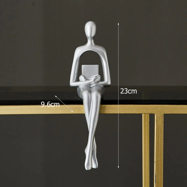 Figurix - Abstract Sitting Figurines – Elegant Table Decoration for Modern Home Decor