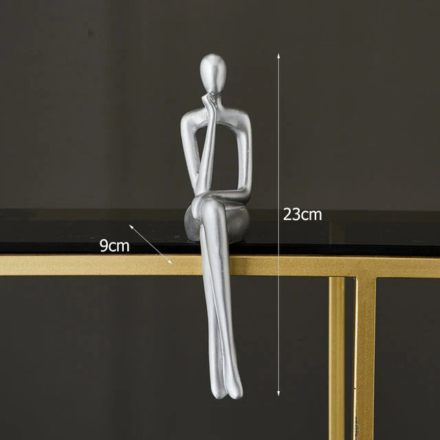 Figurix - Abstract Sitting Figurines – Elegant Table Decoration for Modern Home Decor