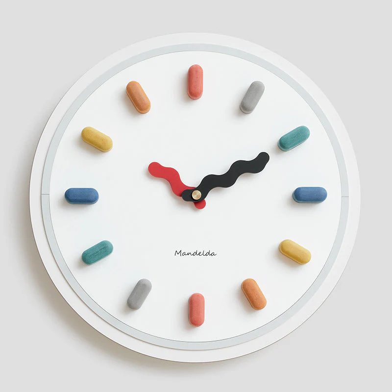 Funtick - Playful Wall Wonders Clock – Unique Round Design for Home Decor