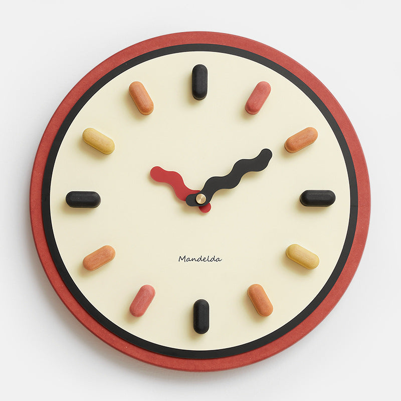 Funtick - Playful Wall Wonders Clock – Unique Round Design for Home Decor