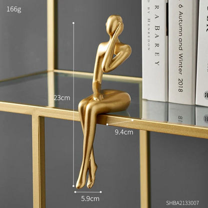 Figurix - Abstract Sitting Figurines – Elegant Table Decoration for Modern Home Decor